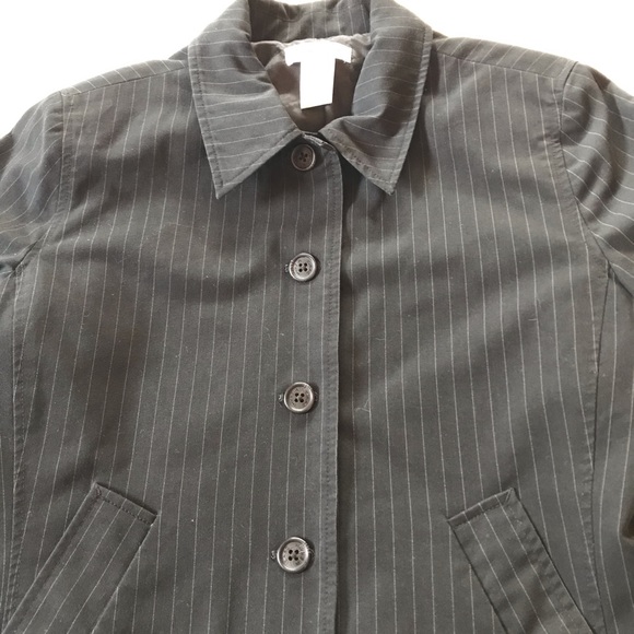 3x$25 Isaac Mizrahi pinstriped button down collar jacket - Picture 3 of 6